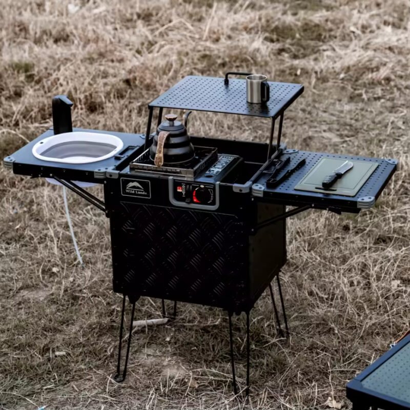 Kotak Dapur Camping Serba Guna, Peralatan Outdoor Tanpa Dapur Gas
