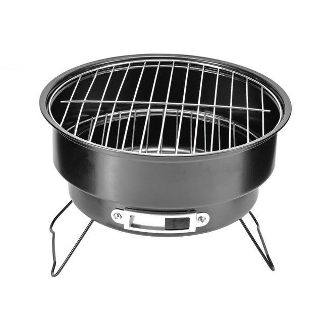 Grill Arang Mini Keluli Tahan Karat, Portable untuk BBQ Dalaman & Luaran